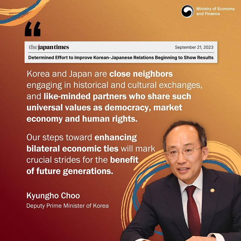 Determined Effort to Improve Korean-Japanese Relations Beginning to Show Results